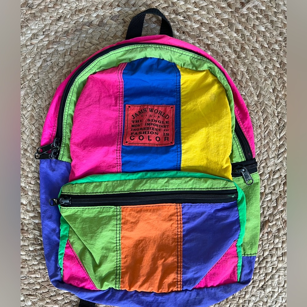 😍🇺🇸🎒 JAMS WORLD VINTAGE retro 80’s made in USA backpack!